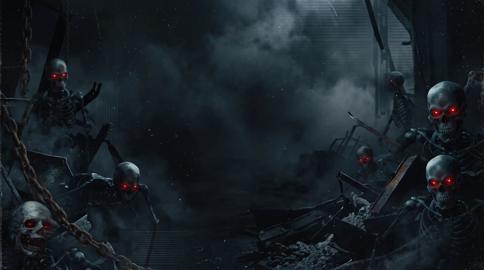 Industrial rubble backdrop
